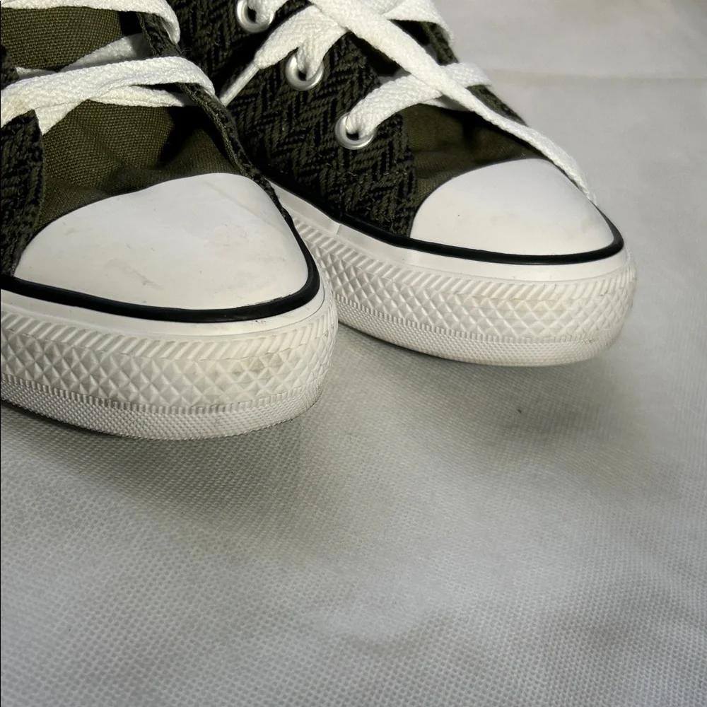 Women’s size 11 Converse Chuck Taylor All Star High 'Herringbone - Utility' - Picture 2 of 14